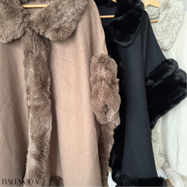 بونشو شتوي فاخر بحواف فرو