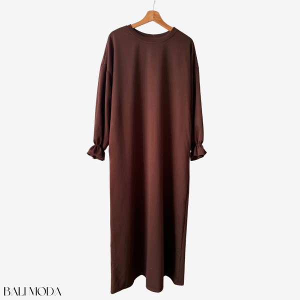 عباية سكوبا بأكمام مكشكشة