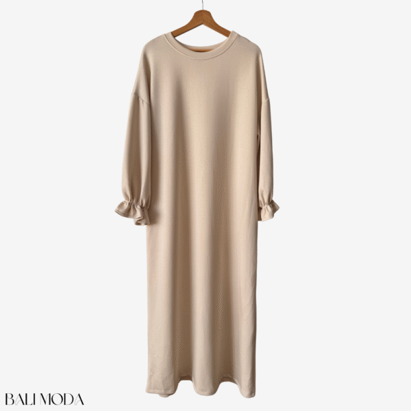 عباية سكوبا بأكمام مكشكشة