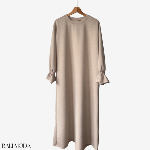 عباية سكوبا بأكمام مكشكشة