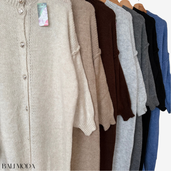 كارديغان طويل صوف