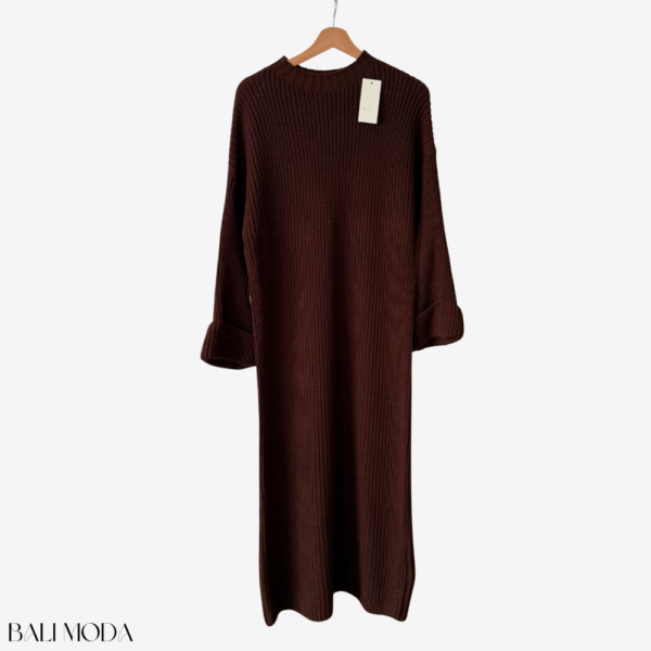 فستان طويل صوف