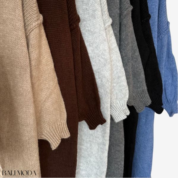 كارديغان طويل صوف