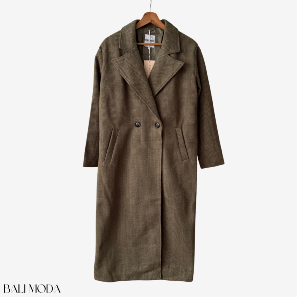 معطف طويل بكاشمير